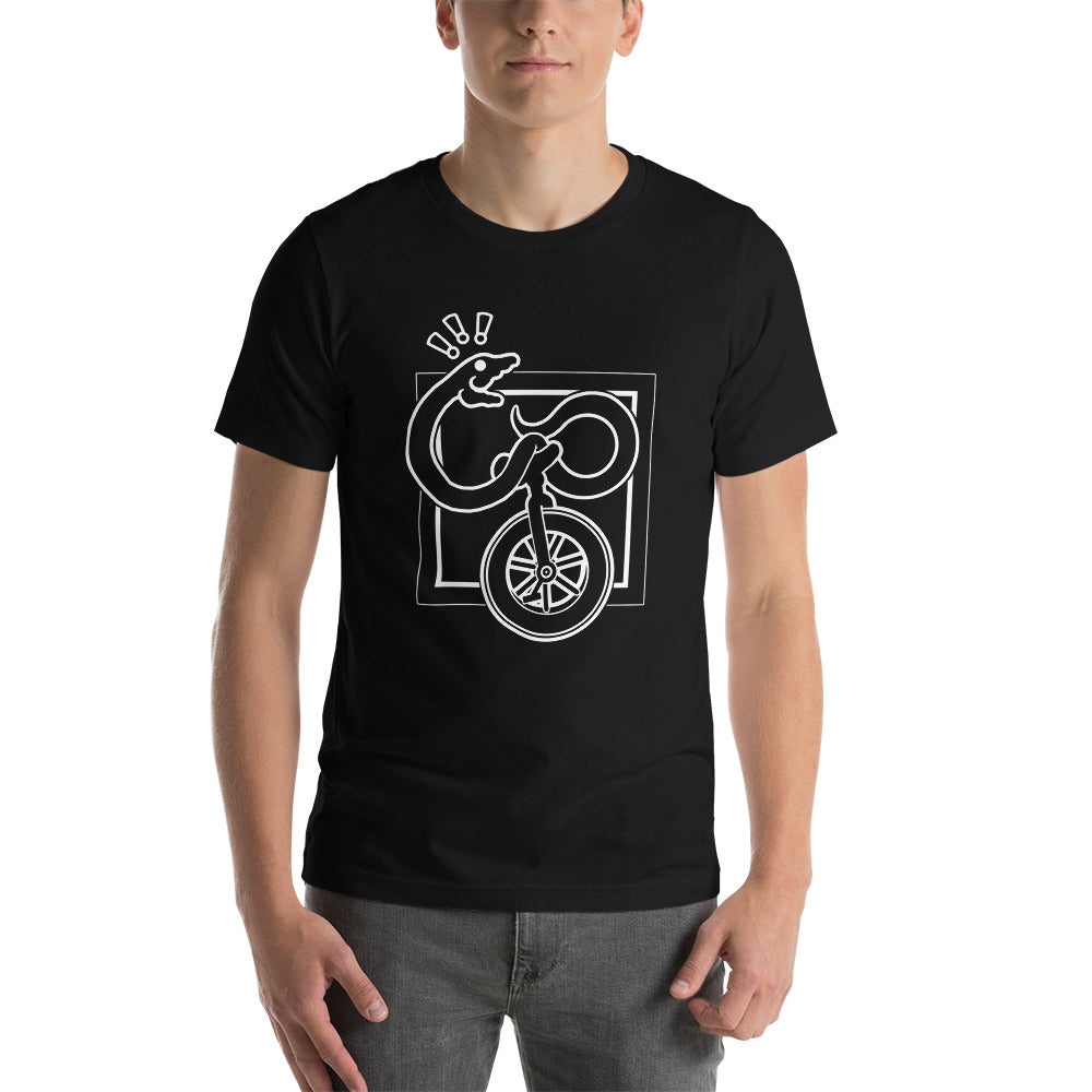 alien Vaccinere Mos Snake on a Unicycle T-shirt – Aradani Costumes